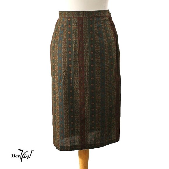 Vintage 50s Two Piece Skirt & Jacket -Metal Zip -S - Picture 6 of 8